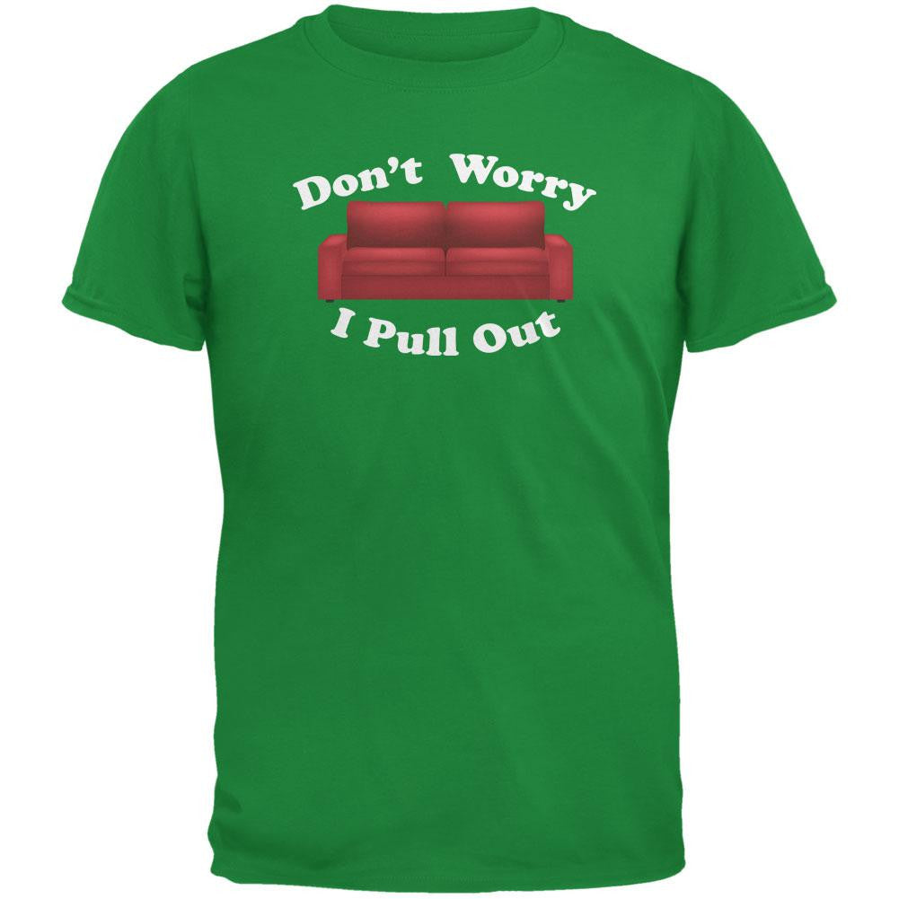 Don't Worry I Pull Out Irish Green Adult T-Shirt Men's T-Shirts Old Glory 2XL Green 