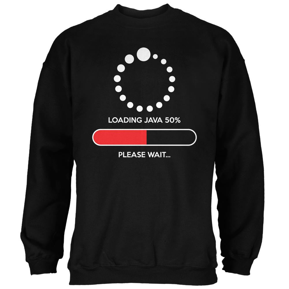 Installing Java Coffee Funny Black Adult Sweatshirt Men's Sweatshirts Old Glory 2XL Black 