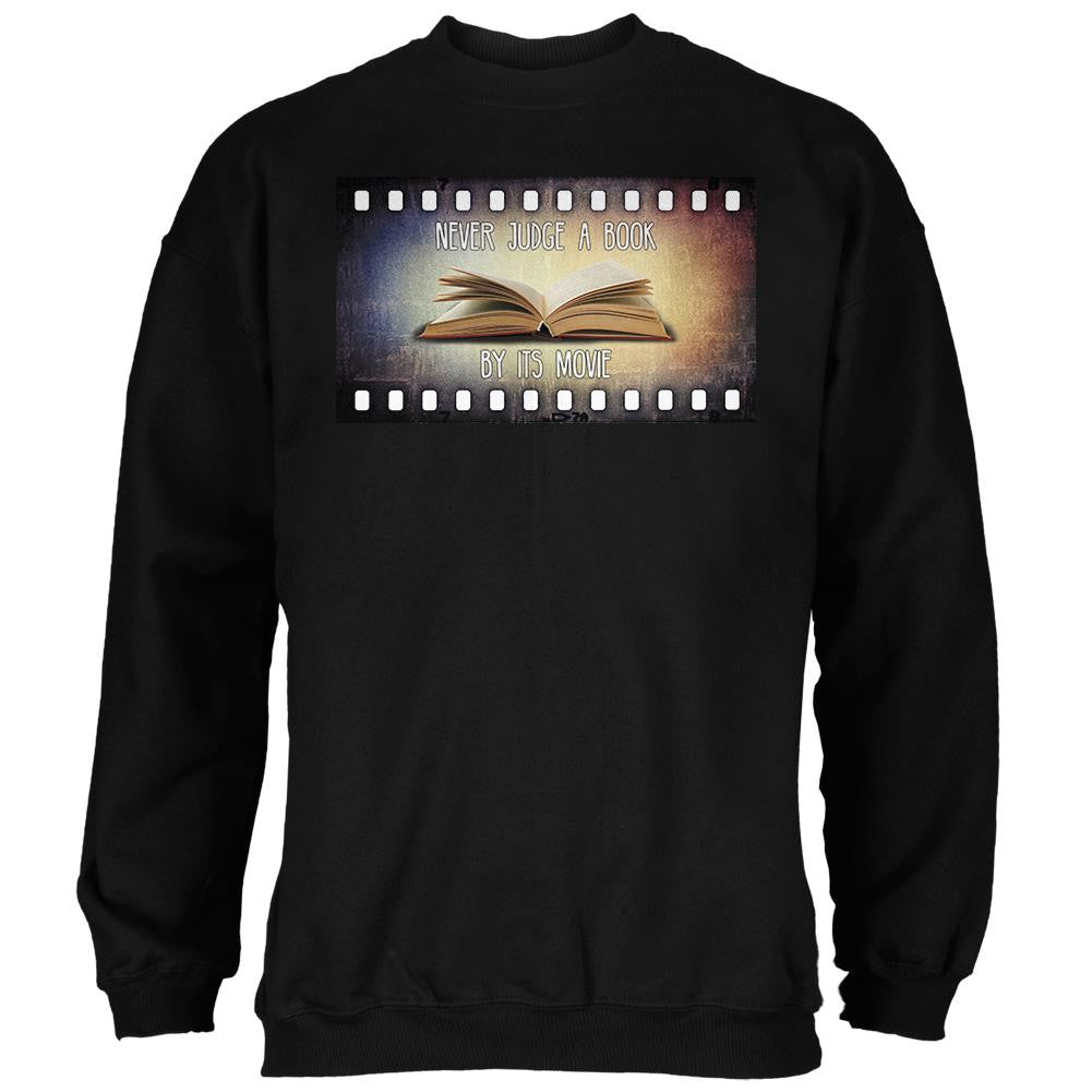 Judge Book By Its Movie Black Adult Sweatshirt Men's Sweatshirts Old Glory SM Black 