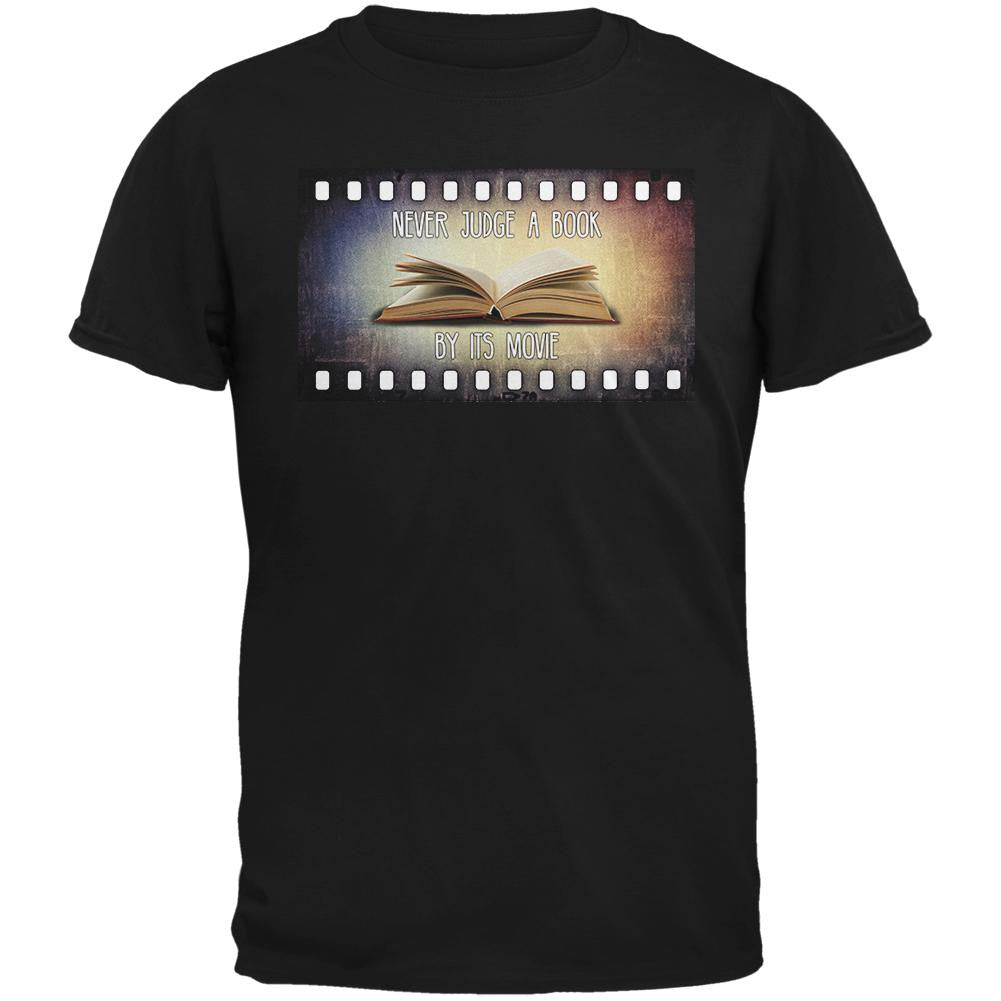 Judge Book By Its Movie Black Adult T-Shirt Men's T-Shirts Old Glory SM Black 