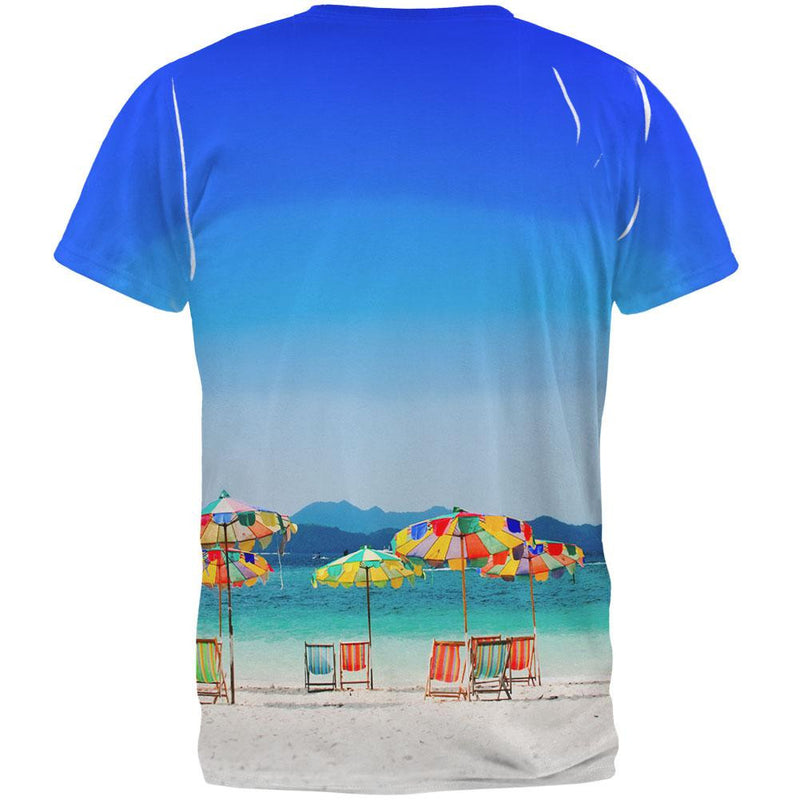 BEACH Best Escape Ever All Over Adult T-Shirt Men's T-Shirts Old Glory   