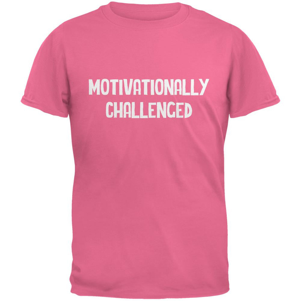 Motivationally Challenged Azalea Adult T-Shirt Men's T-Shirts Old Glory 2XL Pink 