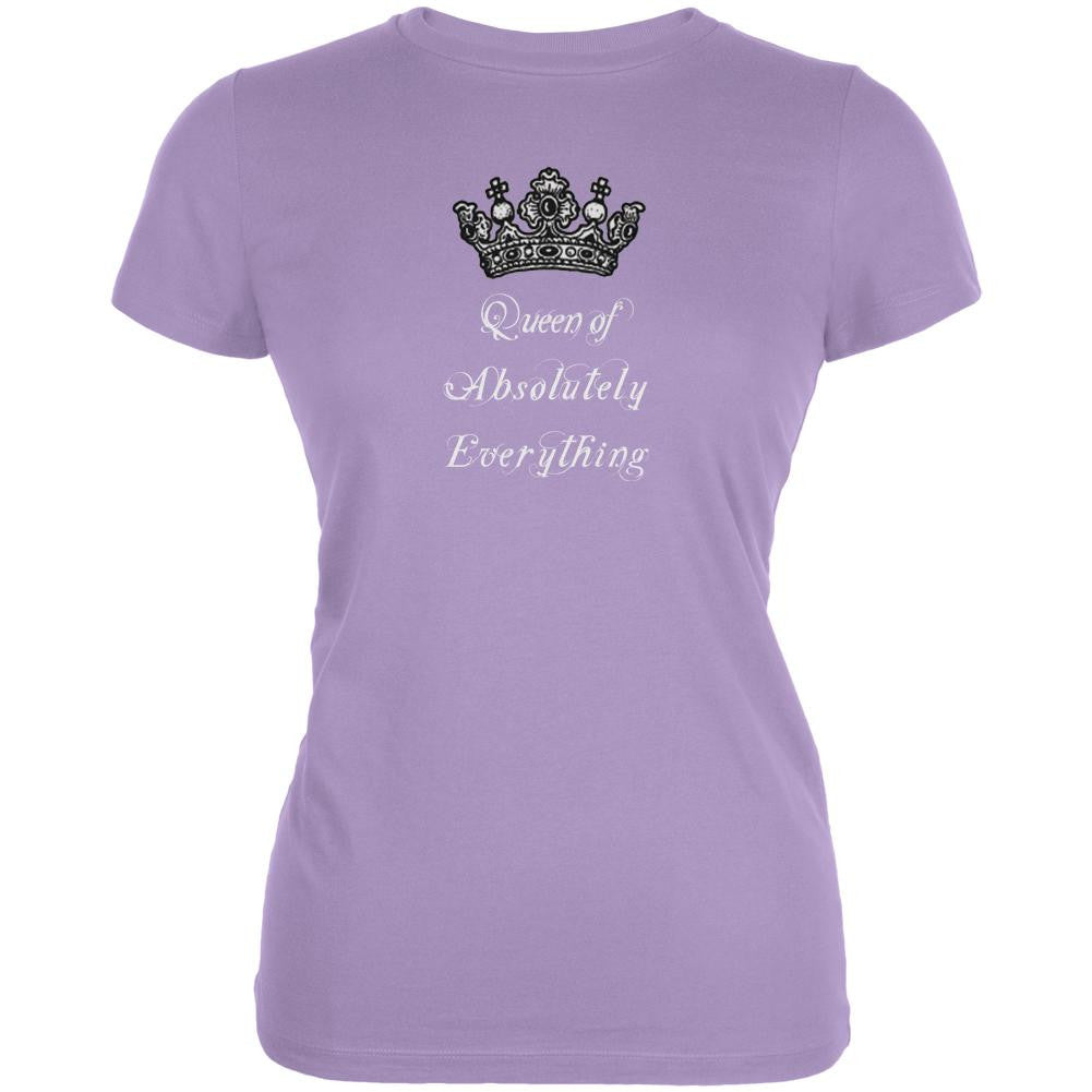 Queen of Everything Lavender Juniors Soft T-Shirt Juniors T-Shirts Old Glory LG Purple 