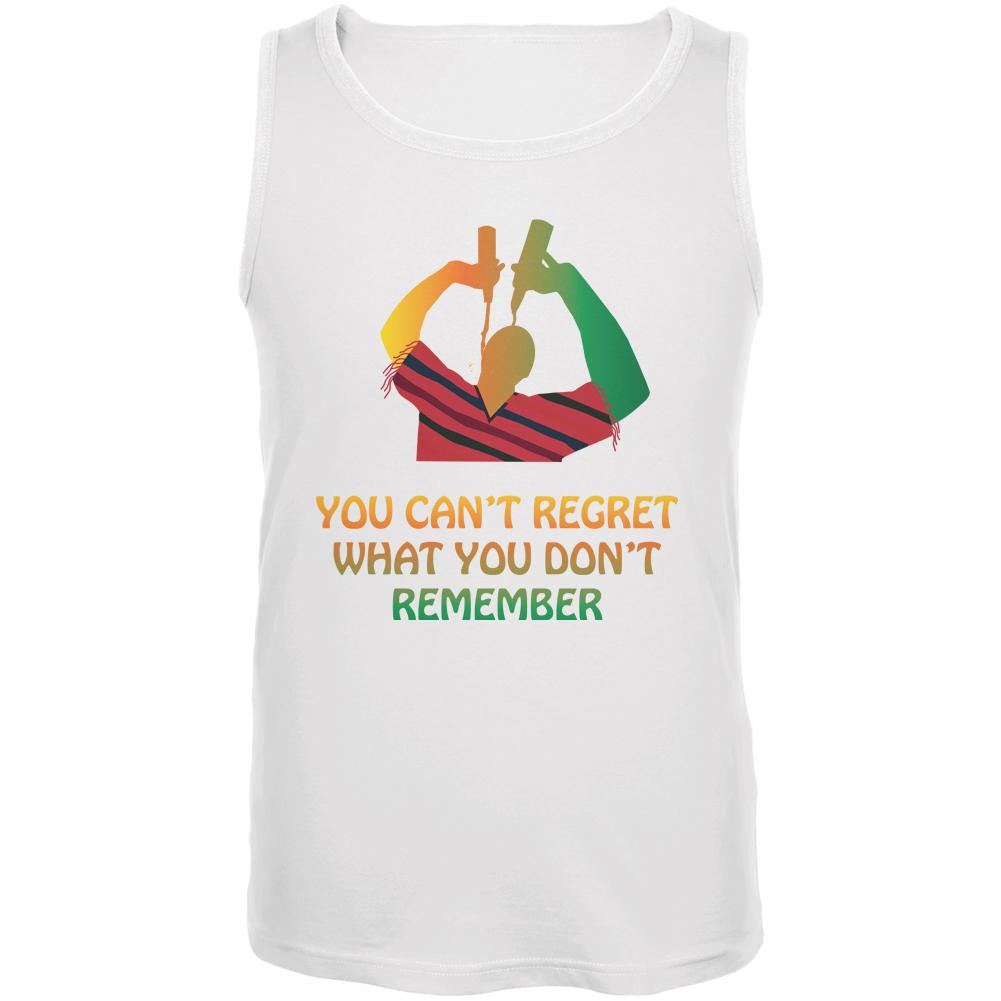 Can't Regret Cinco De Mayo White Adult Tank Top Men's Tank Tops Old Glory 2XL White 