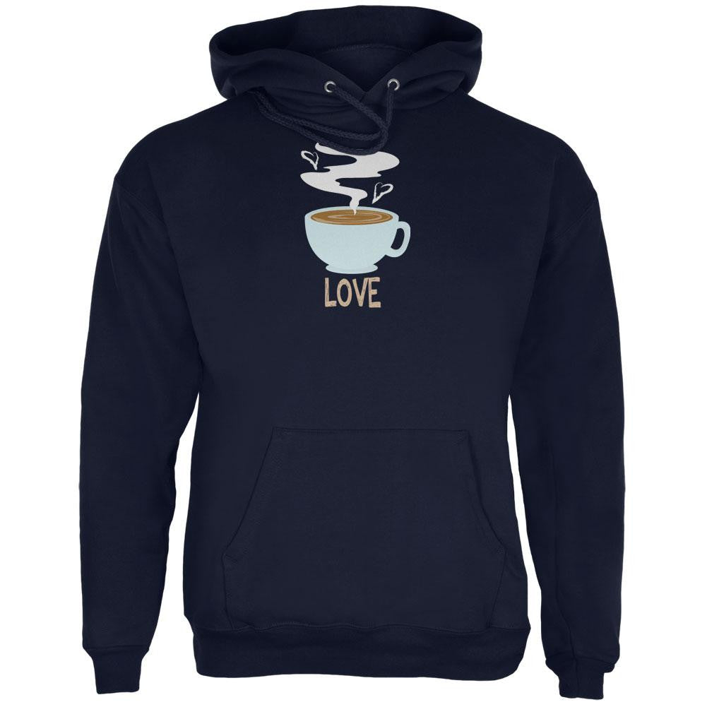 Love Coffee Navy Adult Hoodie Men's Hoodies Old Glory 2XL Blue 