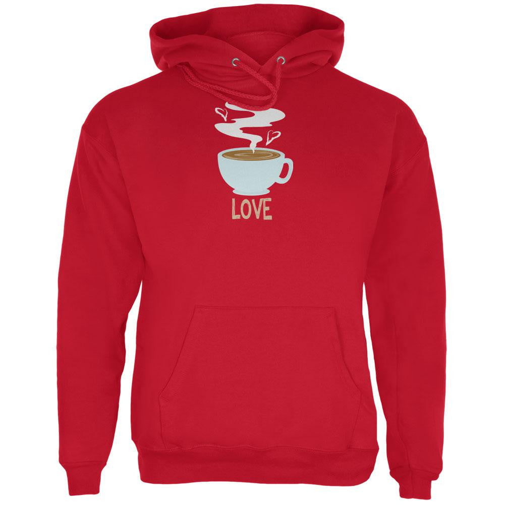 Love Coffee Red Adult Hoodie Men's Hoodies Old Glory 2XL Red 