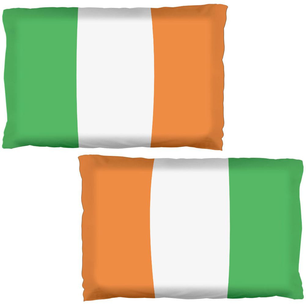 St. Patrick's Day Irish Flag Pillow Case Pillowcases Old Glory OS White 