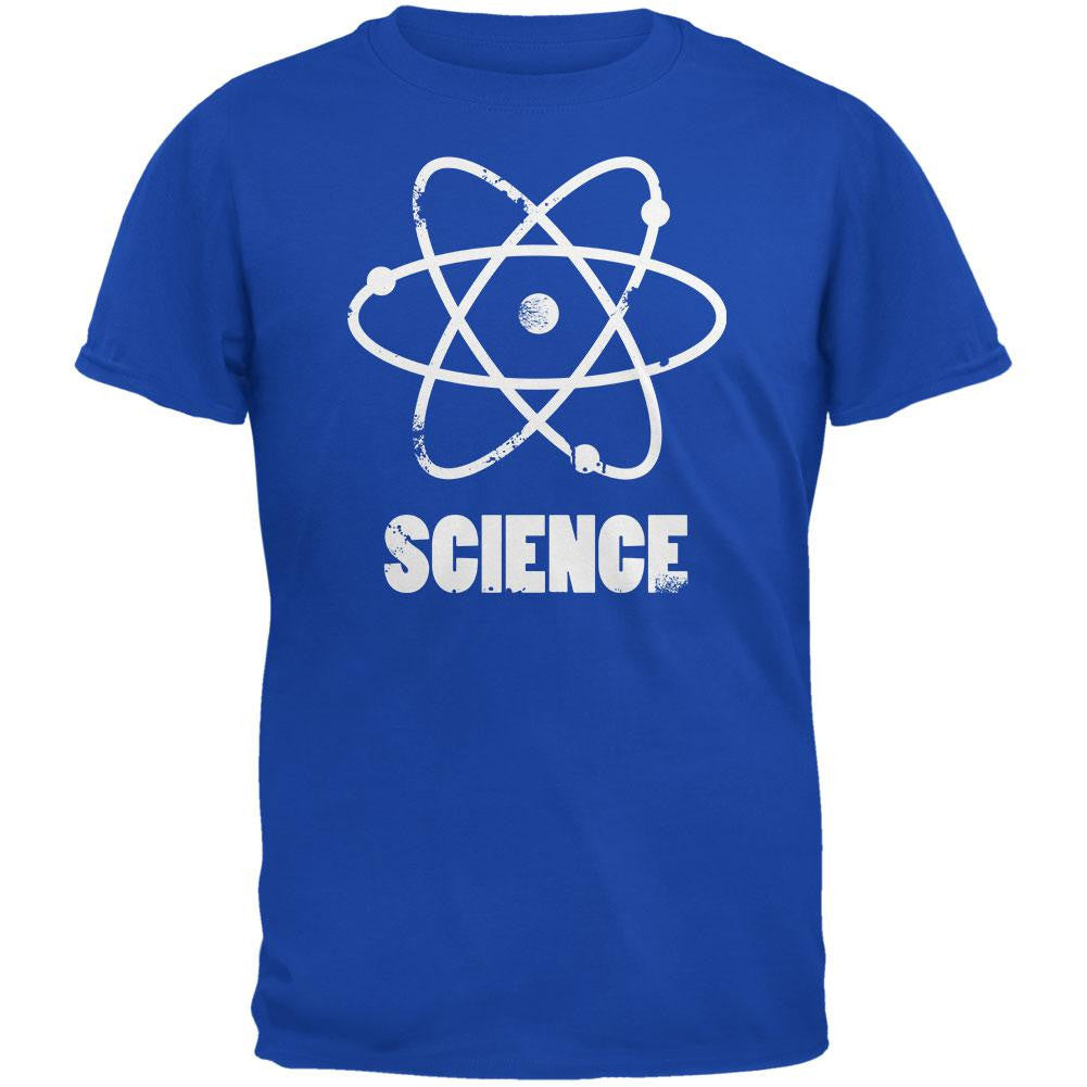 Atom Science Distressed Royal Youth T-Shirt Youth T-Shirts Old Glory LG Blue 