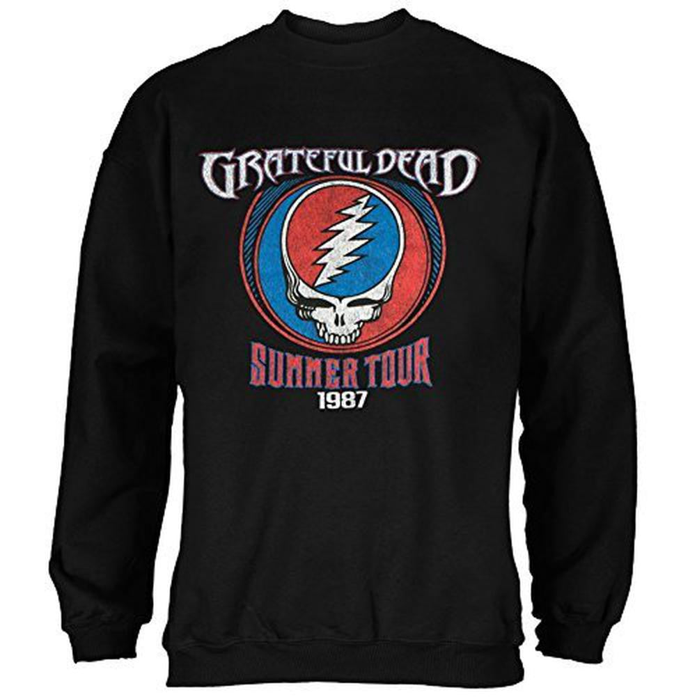 Grateful Dead - Steal Your Face Summer Tour 1987 Adult Sweatshirt Men's Sweatshirts Grateful Dead 2XL Black 