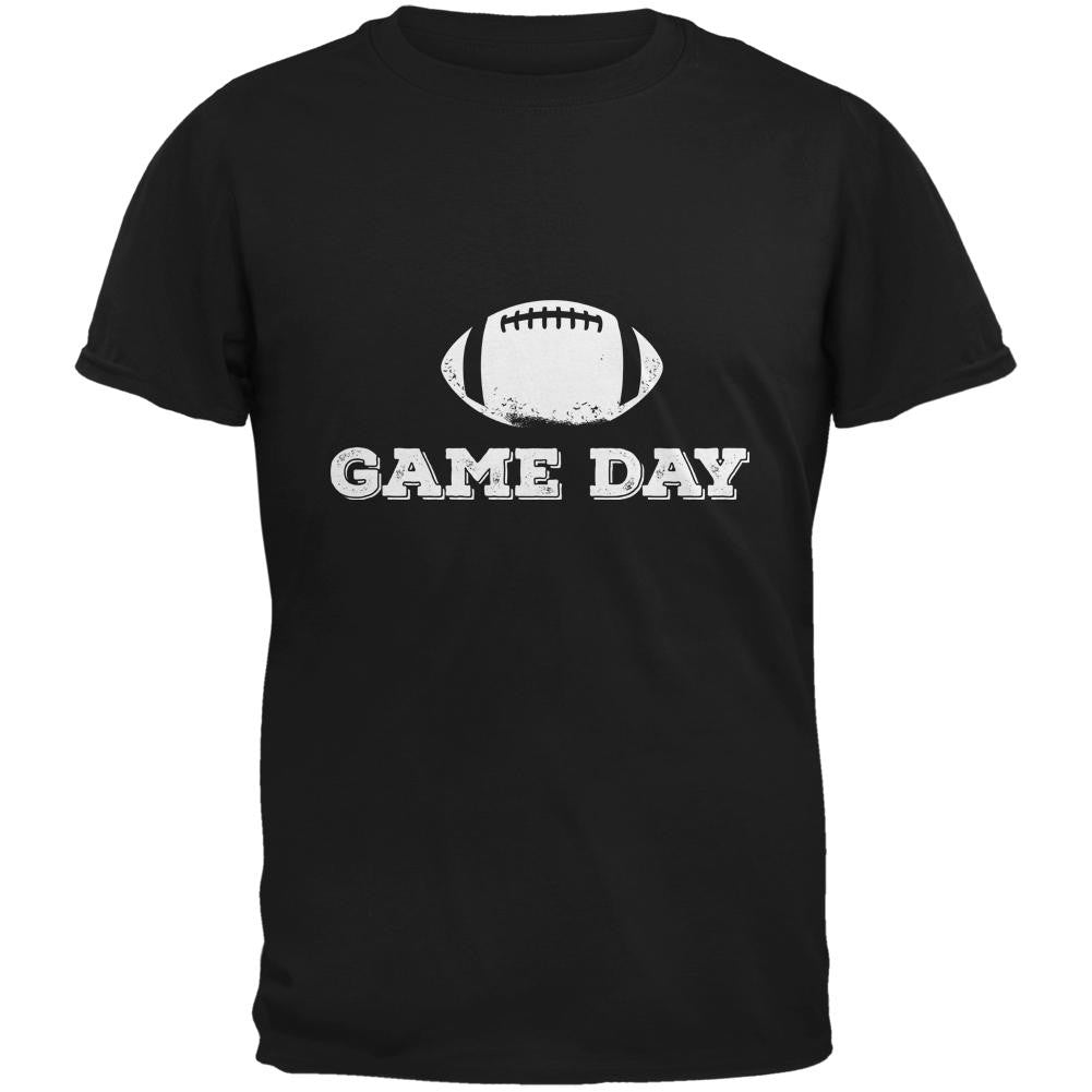 Game Day Football Black Youth T-Shirt Youth T-Shirts Old Glory LG Black 