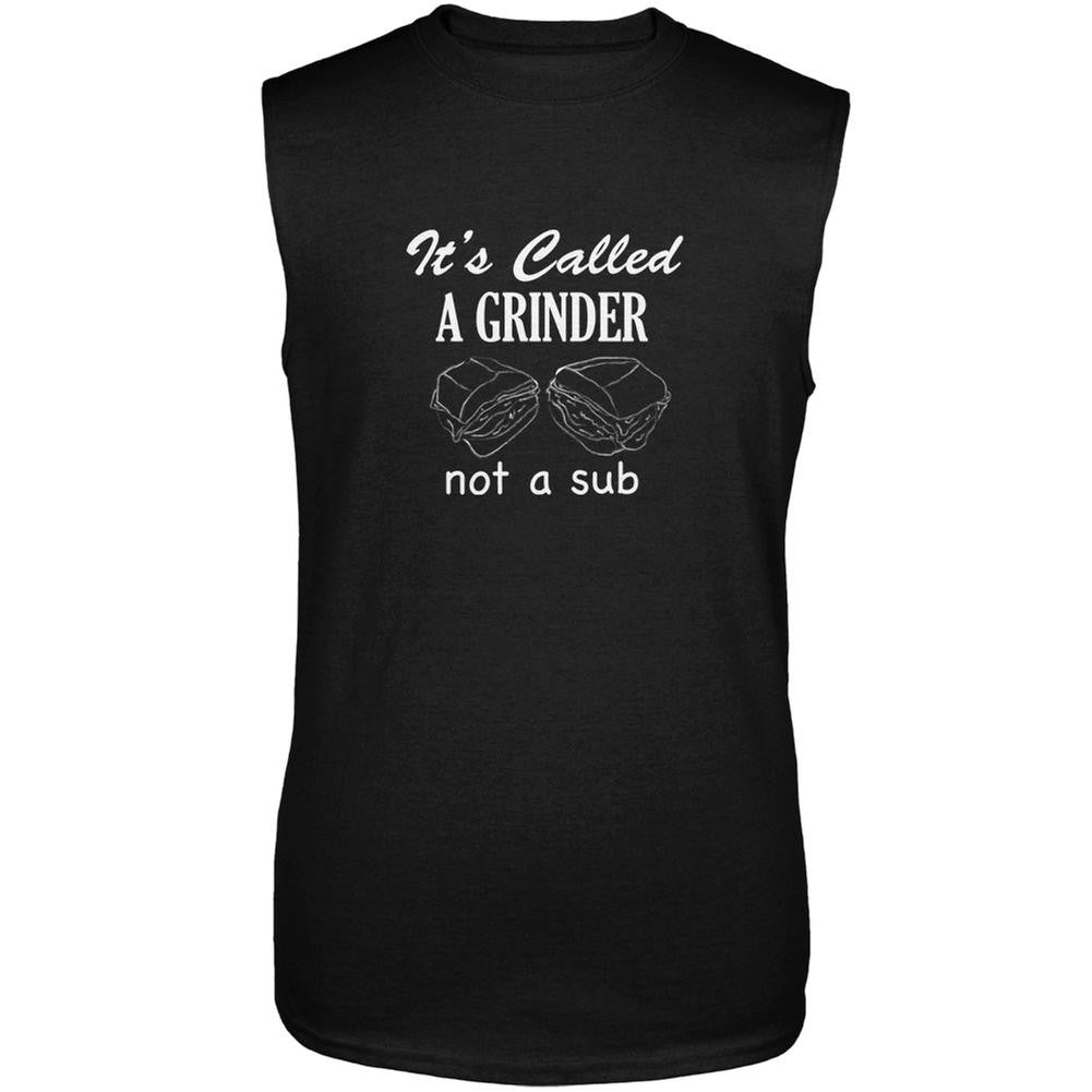 It's Called A Grinder Black Adult Sleeveless T-Shirt Men's Sleeveless T-Shirts Old Glory 2XL Black 