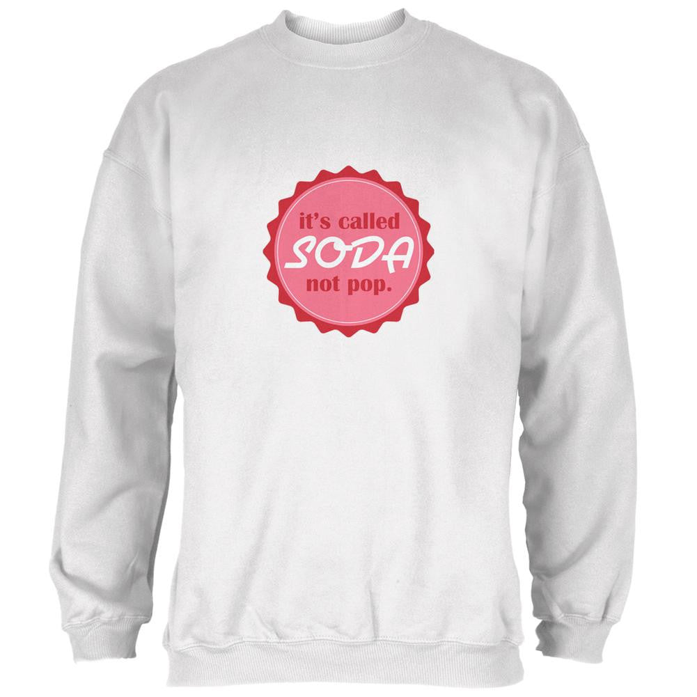 It's Called Soda White Adult Sweatshirt Men's Sweatshirts Old Glory 2XL White 