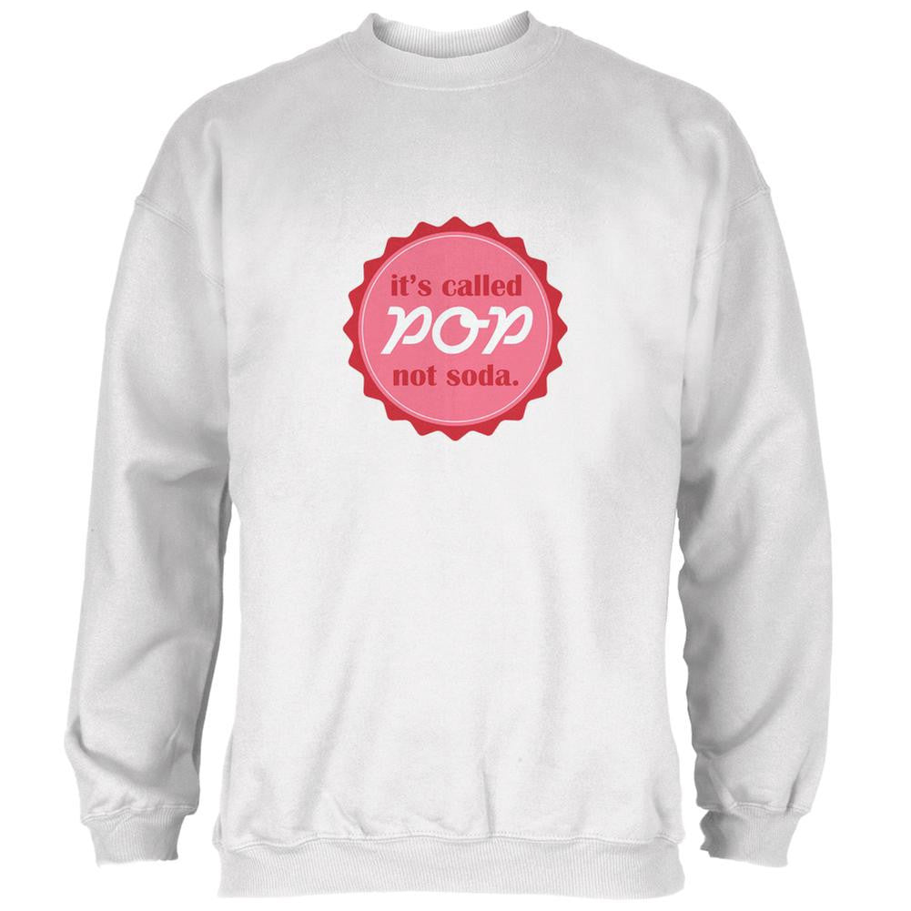 It's Called Pop White Adult Sweatshirt Men's Sweatshirts Old Glory 2XL White 