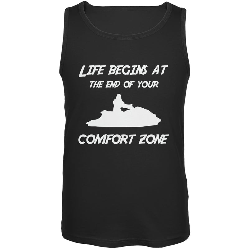 Comfort Zone Jet Ski Black Adult Tank Top Men's Tank Tops Old Glory 3XL Black 