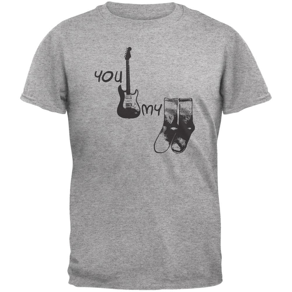 You Rock My Socks Light Heather Grey Adult T-Shirt Men's T-Shirts Old Glory 2XL Grey 