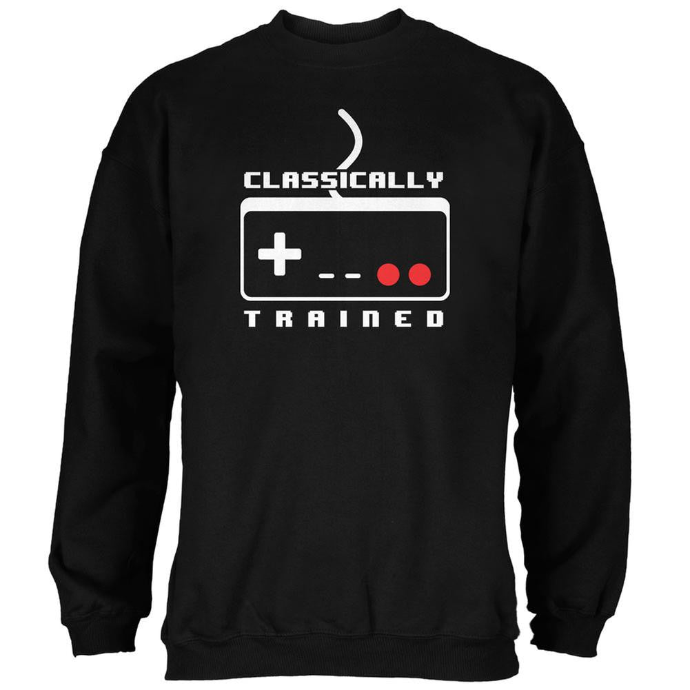 Video Games Classically Trained Black Adult Sweatshirt Men's Sweatshirts Old Glory 2XL Black 