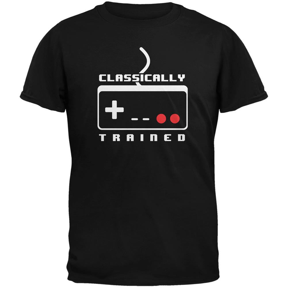 Video Games Classically Trained Black Adult T-Shirt Men's T-Shirts Old Glory 2XL Black 