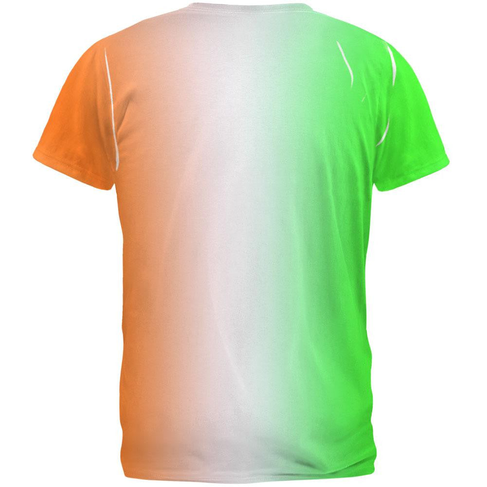 St Patricks Faded Irish Flag All Over Adult T-Shirt Men's T-Shirts Old Glory   