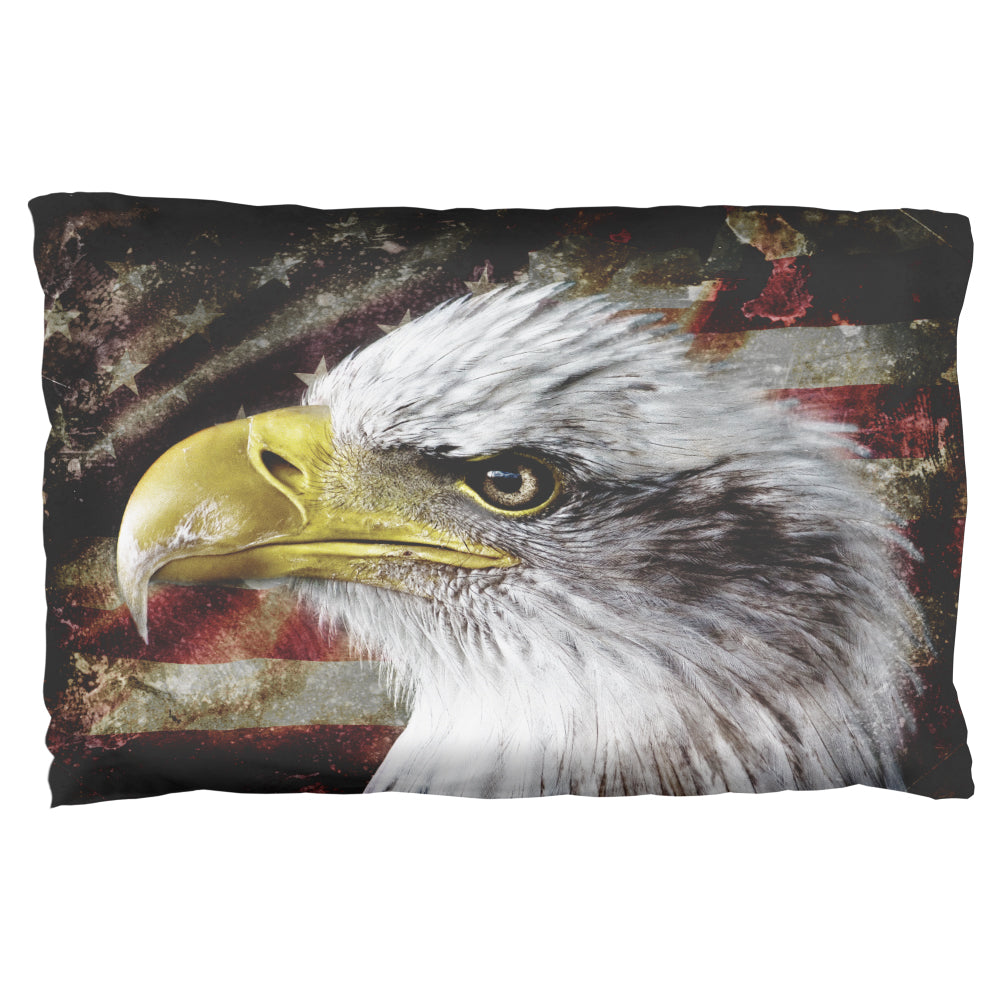 4th of July American Flag Bald Eagle Pillow Case Pillowcases Old Glory   