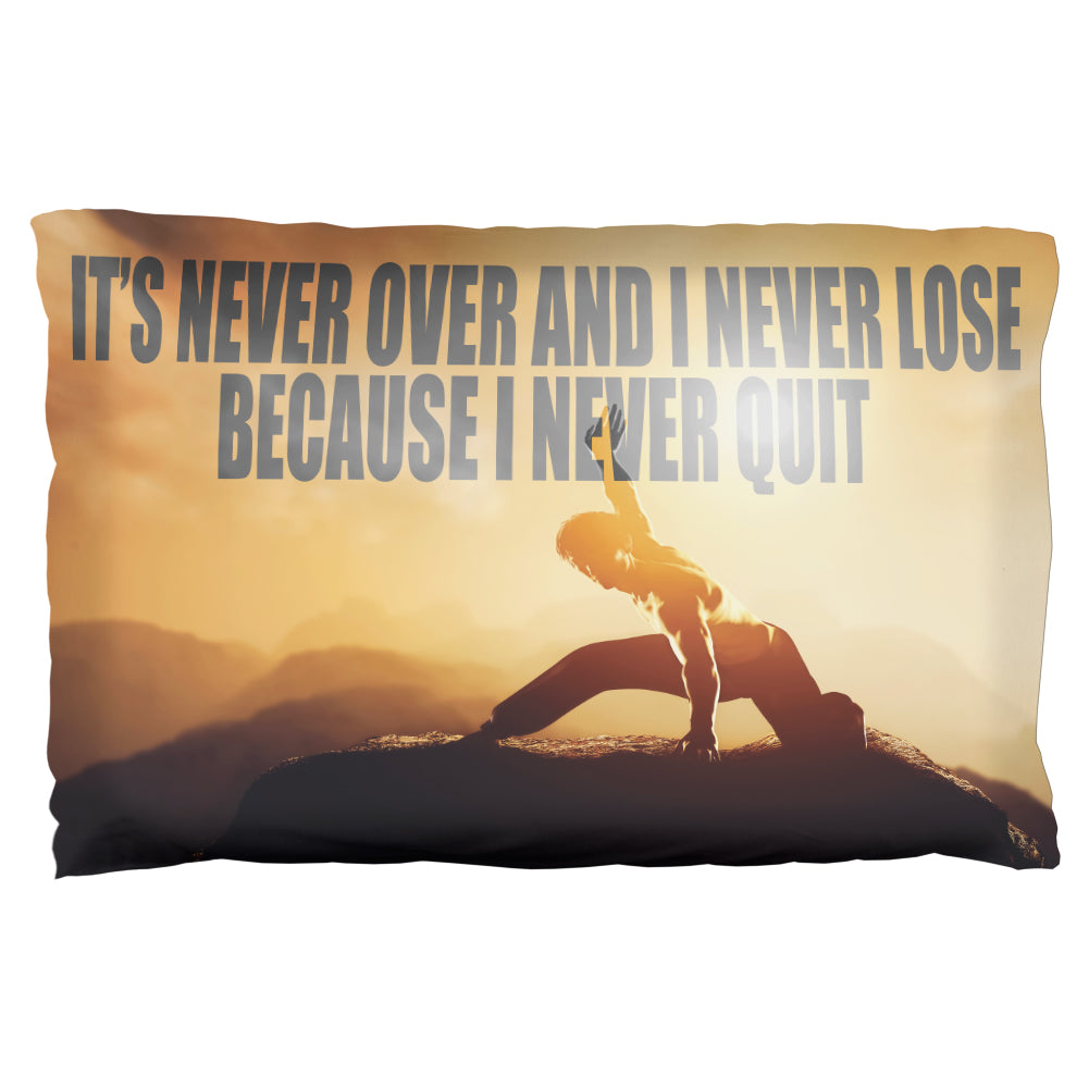 Martial Arts Never Over Lose Quit Motivation Pillow Case Pillowcases Old Glory OS Multi 