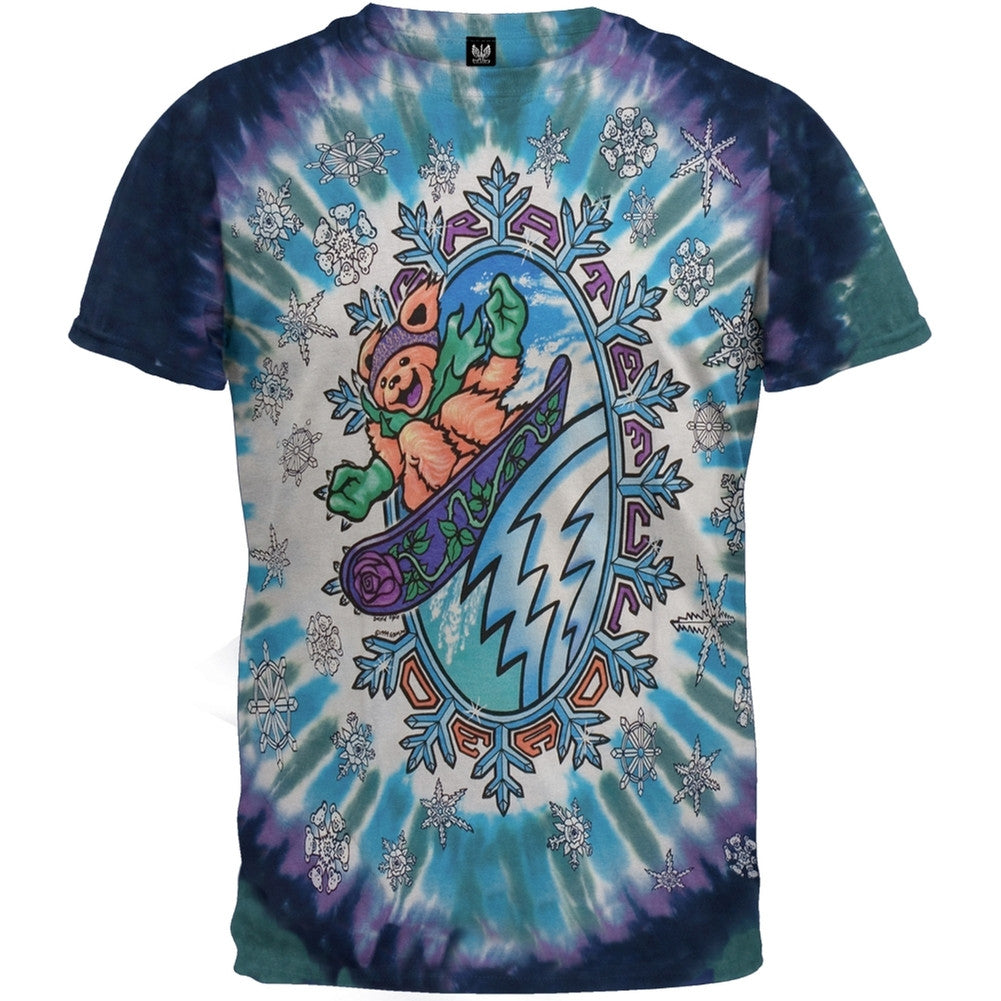 Grateful Dead - Snowboarding Bear Tie Dye T-Shirt Men's T-Shirts Grateful Dead MD Multi 