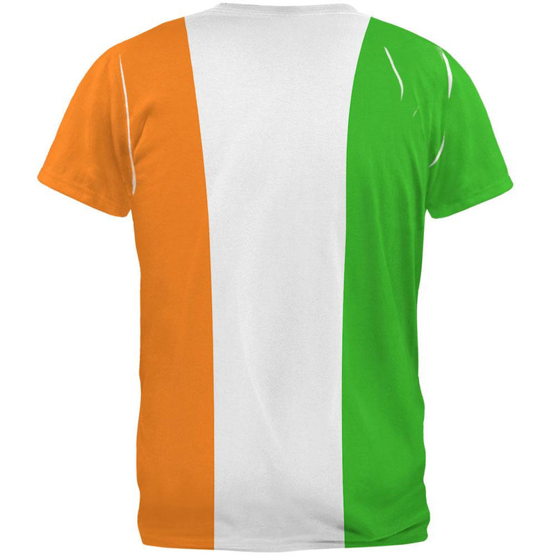 St Patrick's Day Irish Flag All Over Adult T-Shirt Men's T-Shirts Old Glory   