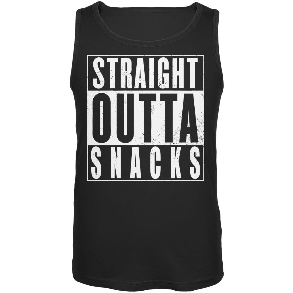 Straight Outta Snacks Black Adult Tank Top Men's Tank Tops Old Glory 2XL Black 