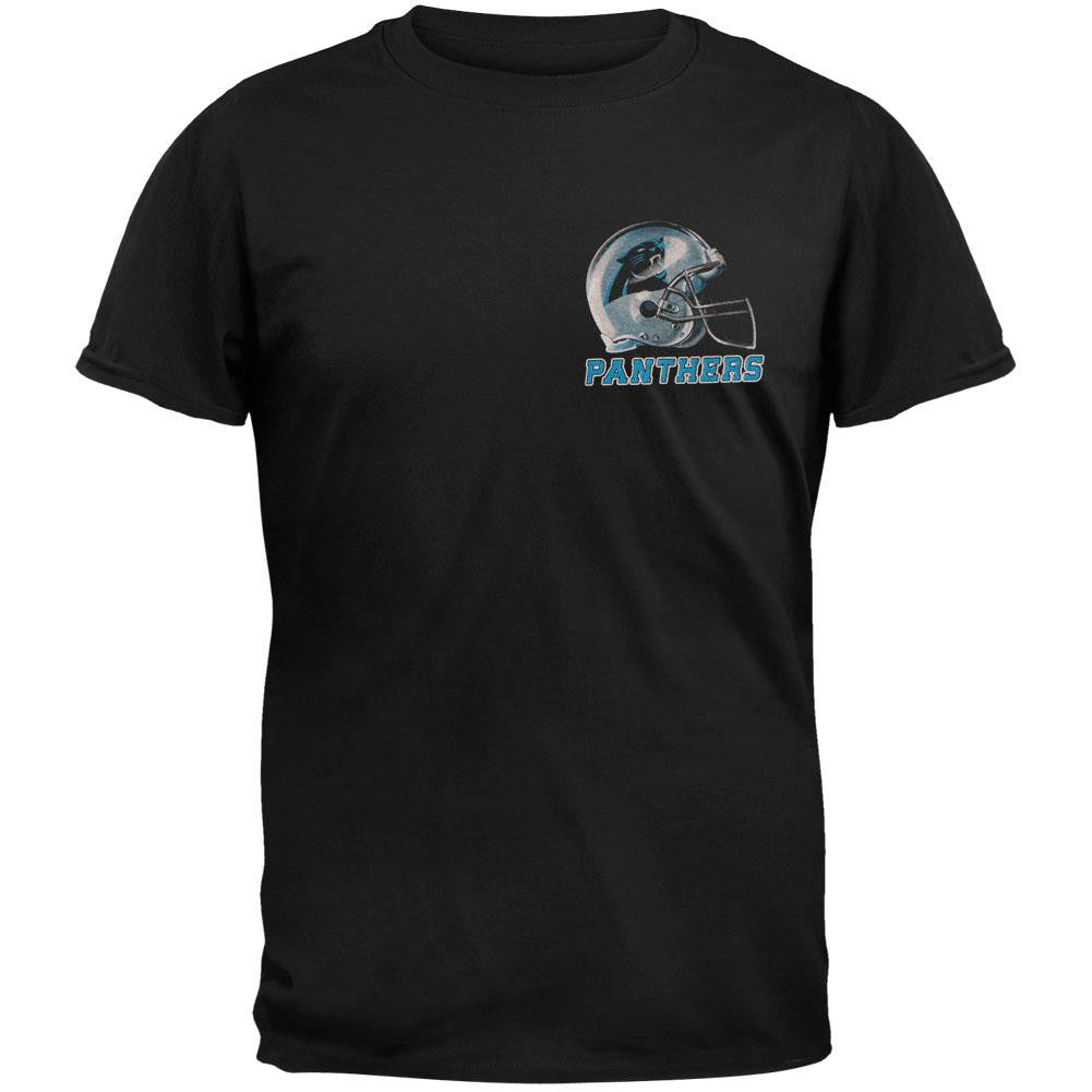 Carolina Panthers - Sky Helmet Adult T-Shirt Men's T-Shirts Carolina Panthers 2XL Black