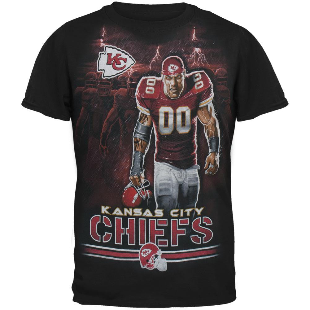 Kansas City Chiefs - Tunnel Adult T-Shirt Men's T-Shirts Kansas City Chiefs 2XL Black