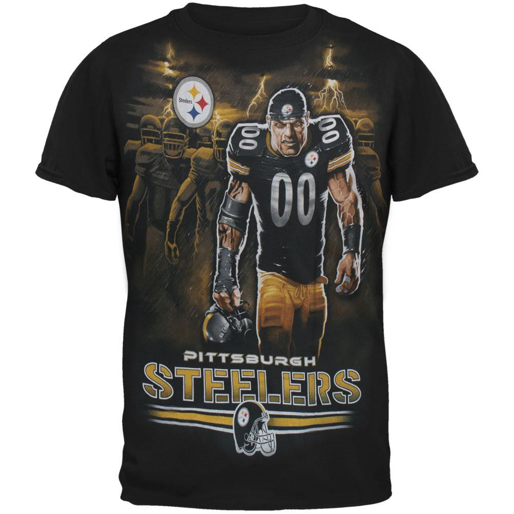 Pittsburgh Steelers - Tunnel Adult T-Shirt Men's T-Shirts Pittsburgh Steelers 2XL Black 