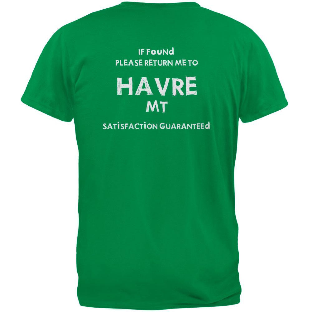 St Patricks Day Return Me to Havre Irish Green Adult T-Shirt Men's T-Shirts Old Glory 2XL Green 