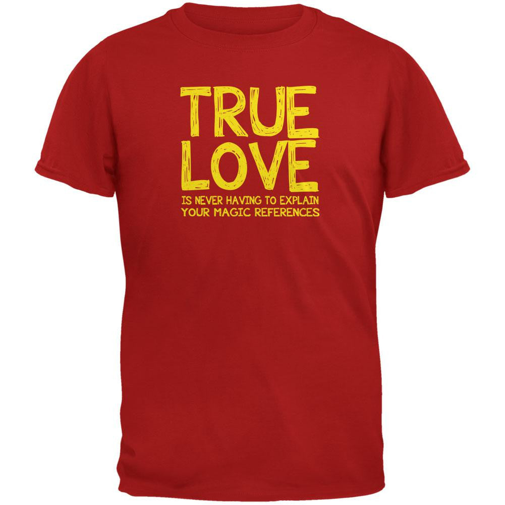 Valentines Day True Love Magic Red Adult T-Shirt Men's T-Shirts Old Glory 2XL Red 