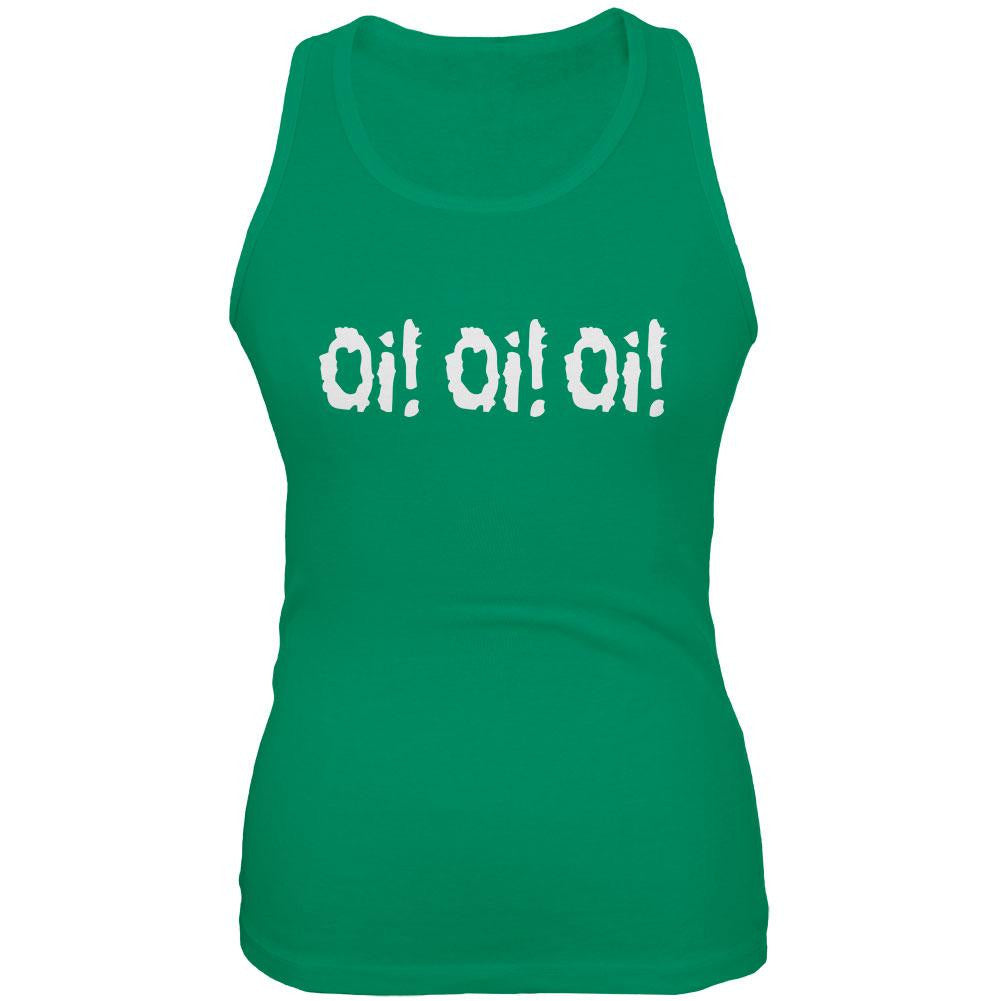 Oi! Oi! Oi! V1 Kelly Green Juniors Soft Tank Top Juniors Tank Tops Old Glory 2XL Green 