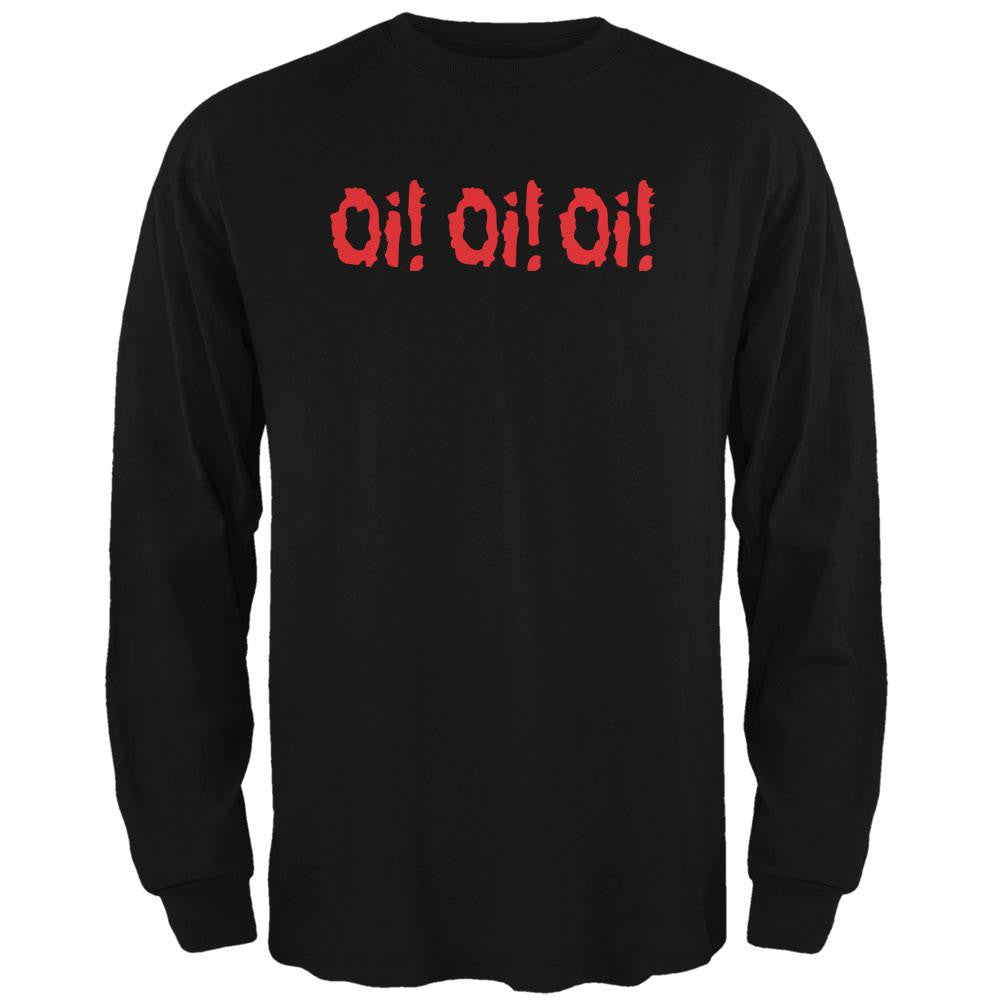 Oi! Oi! Oi! V3 Black Adult Long Sleeve T-Shirt Men's Long Sleeves Old Glory 2XL Black 