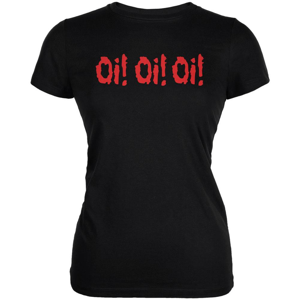 Oi! Oi! Oi! V3 Black Juniors Soft T-Shirt Juniors T-Shirts Old Glory 2XL Black 