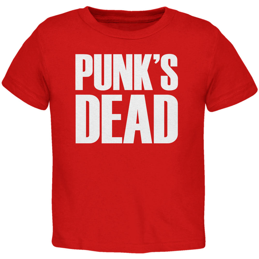 Punk's Dead V3 Red Toddler T-Shirt Toddler T-Shirts Old Glory 2T Red 