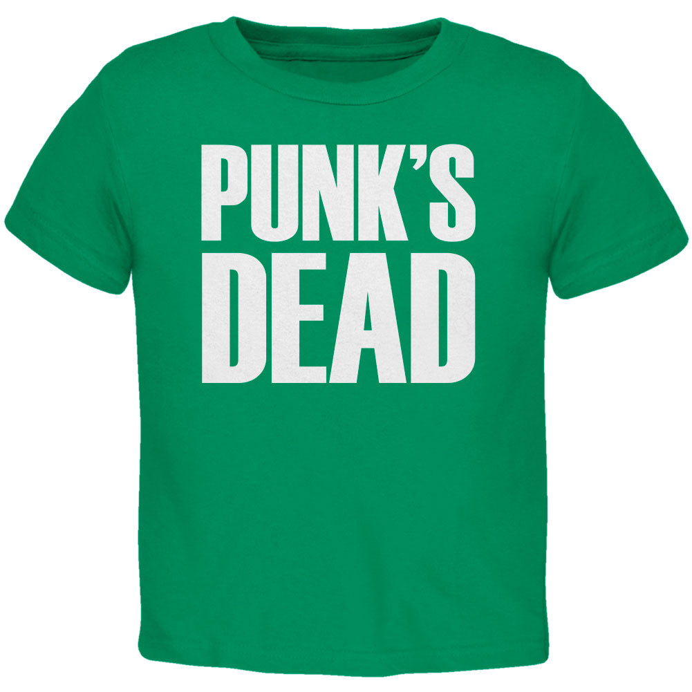 Punk's Dead V3 Kelly Green Toddler T-Shirt Toddler T-Shirts Old Glory 2T Green 