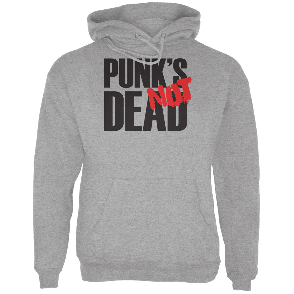 Punk's NOT Dead V1 Sport Grey Adult Hoodie Men's Hoodies Old Glory 2XL Grey 