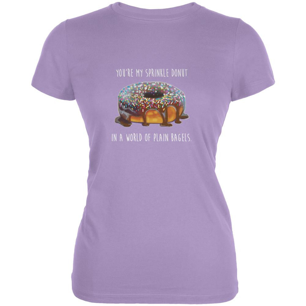 Youre My Sprinkle Donut Lavender Juniors Soft T-Shirt Juniors T-Shirts Old Glory LG Purple 