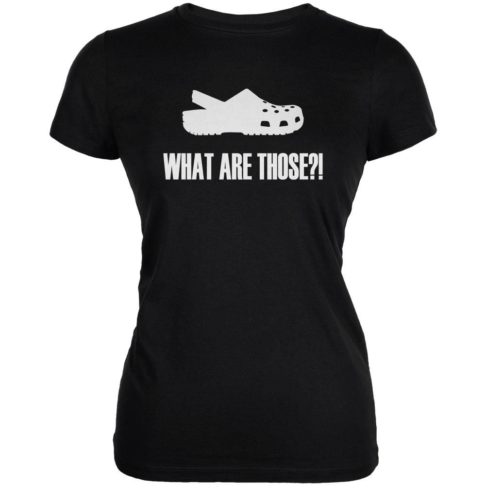 What Are Those?! Shoes Black Juniors Soft T-Shirt Juniors T-Shirts Old Glory 2XL Black 