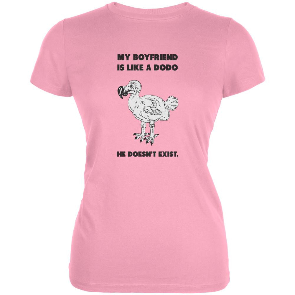 Dodo Boyfriend Pink Juniors Soft T-Shirt Juniors T-Shirts Old Glory LG Pink 