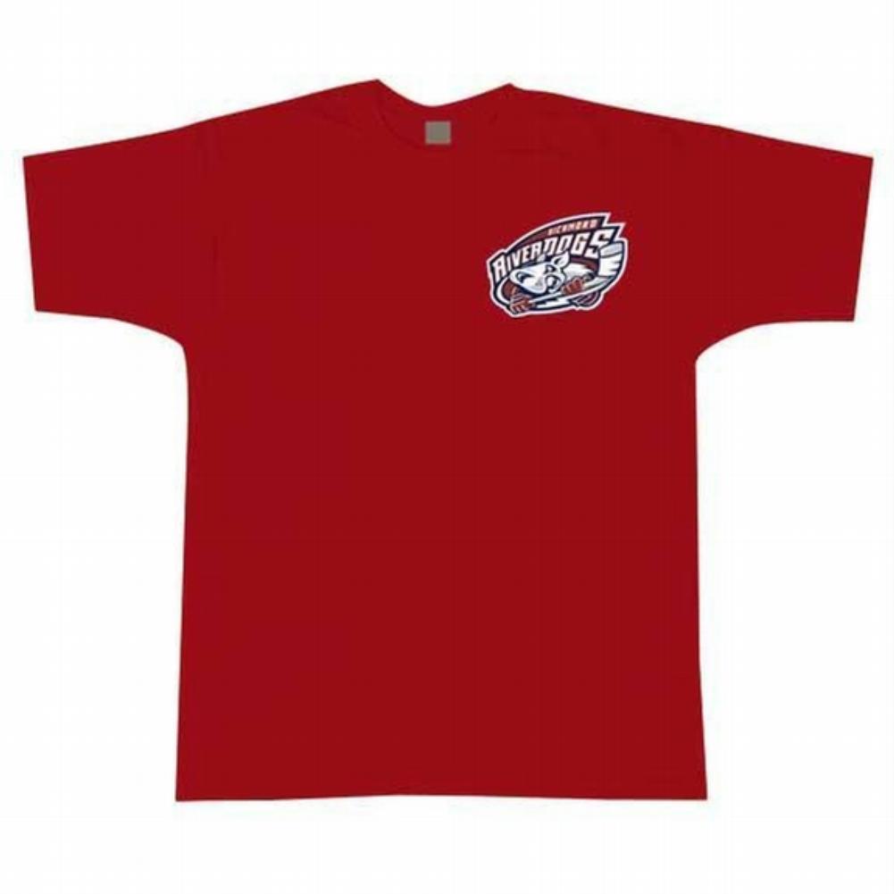 Richmond Riverdogs - Logo Maroon Adult T-Shirt Men's T-Shirts Richmond Riverdogs   