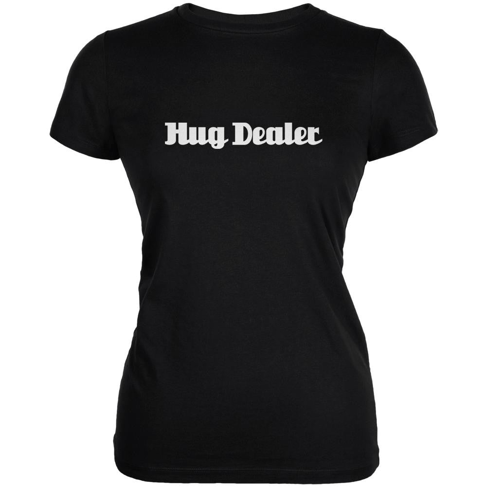 Hug Dealer Black Juniors Soft T-Shirt Juniors T-Shirts Old Glory 2XL Black 