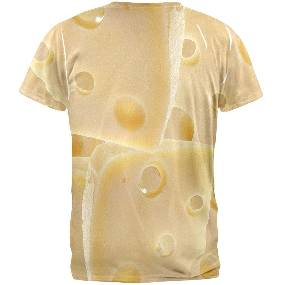 Swiss Cheese All Over Adult T-Shirt Men's T-Shirts Old Glory   