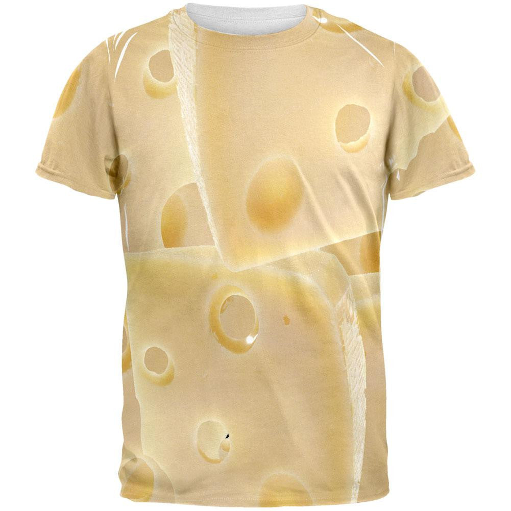 Swiss Cheese All Over Adult T-Shirt Men's T-Shirts Old Glory 2XL Multi 