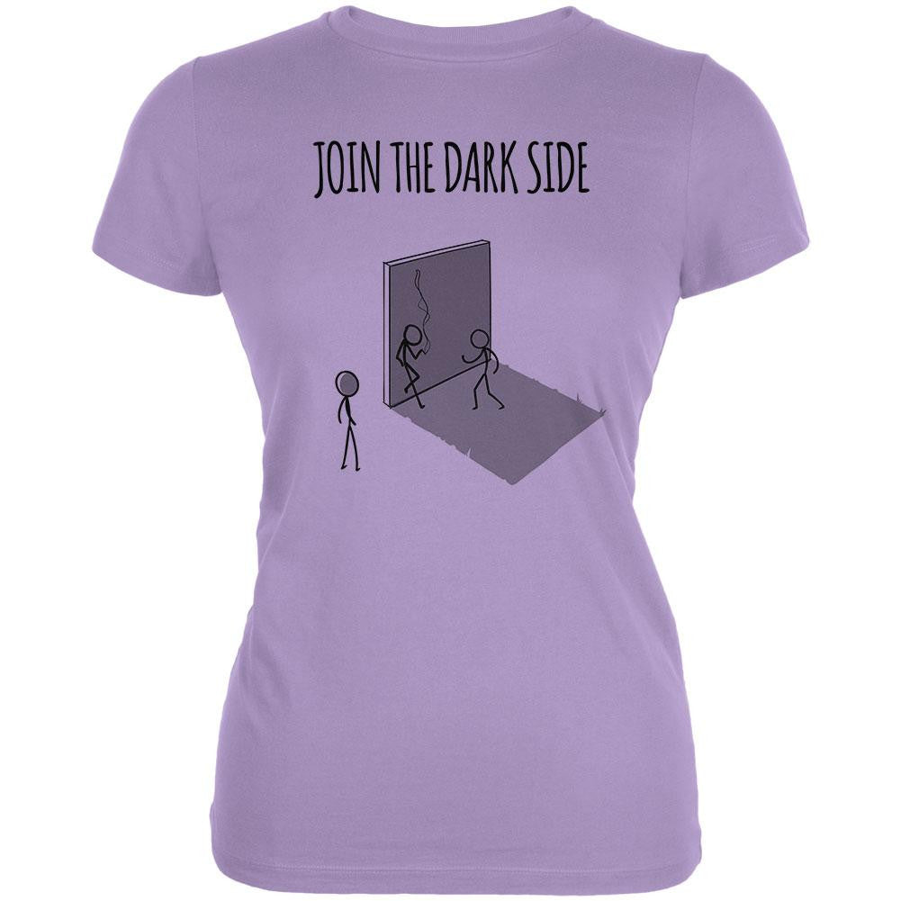 Join the Dark Side Lavender Juniors Soft T-Shirt Juniors T-Shirts Old Glory LG Purple 