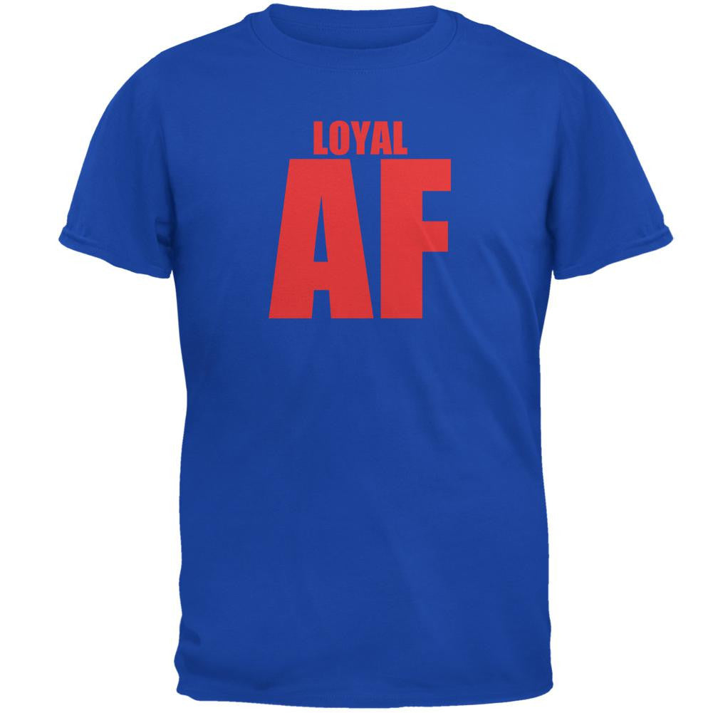 Valentines Loyal AF Royal Adult T-Shirt Men's T-Shirts Old Glory 2XL Blue 