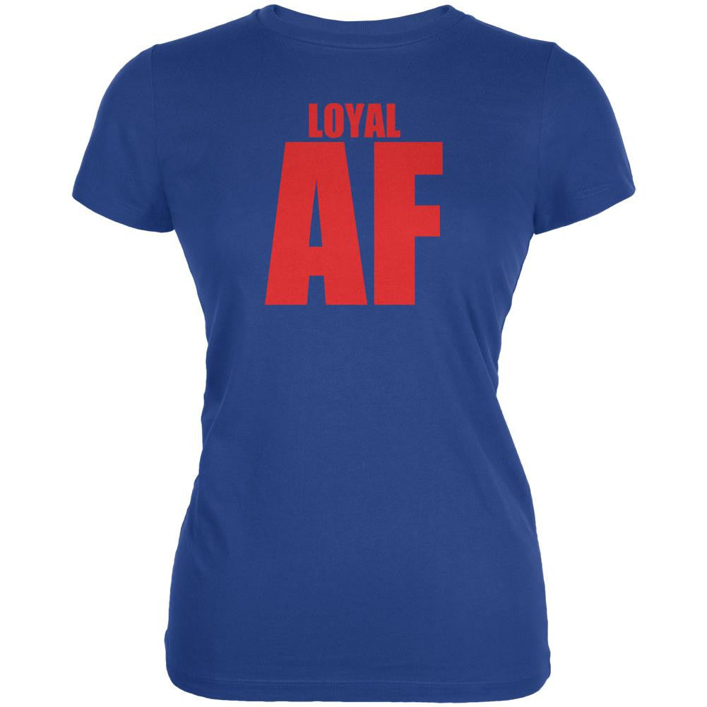 Valentines Loyal AF Royal Juniors Soft T-Shirt Juniors T-Shirts Old Glory 2XL Blue 