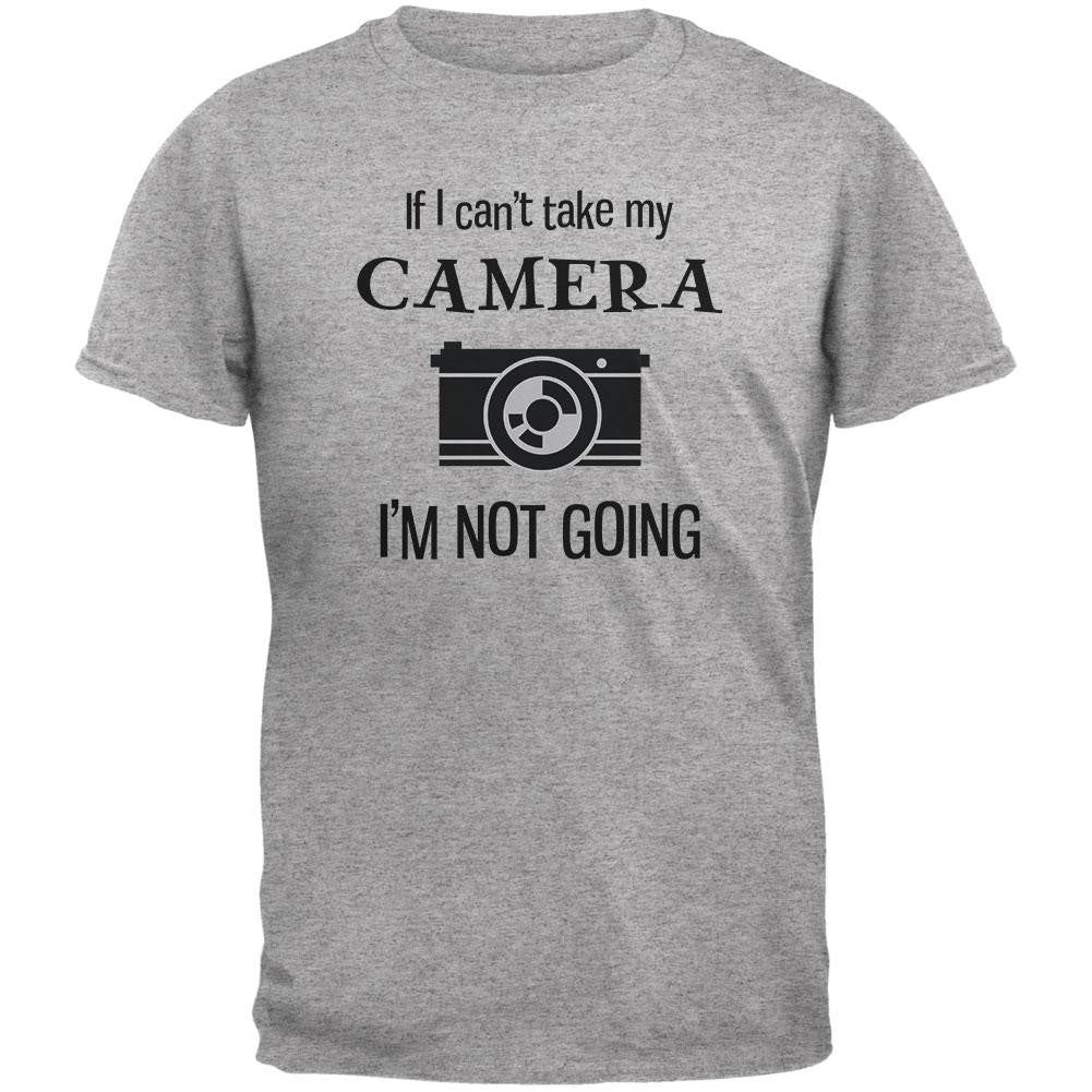 If I Can't Take My Camera, I'm Not Going Heather Grey Youth T-Shirt Youth T-Shirts Old Glory LG Grey 