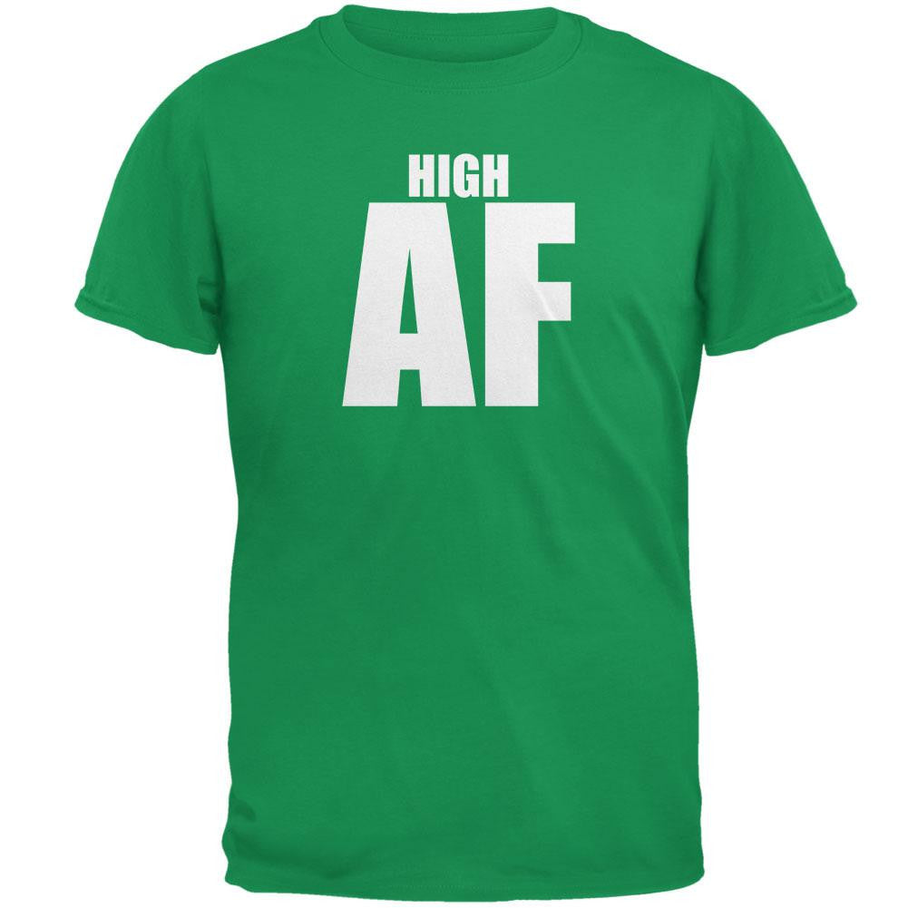 High AF Irish Green Adult T-Shirt Men's T-Shirts Old Glory 2XL Green 